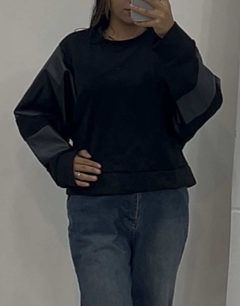 تصویر کراپ استین چرم 